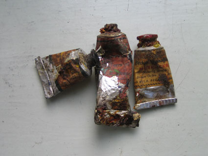 Gamla färgtuber Gamla färgtuber